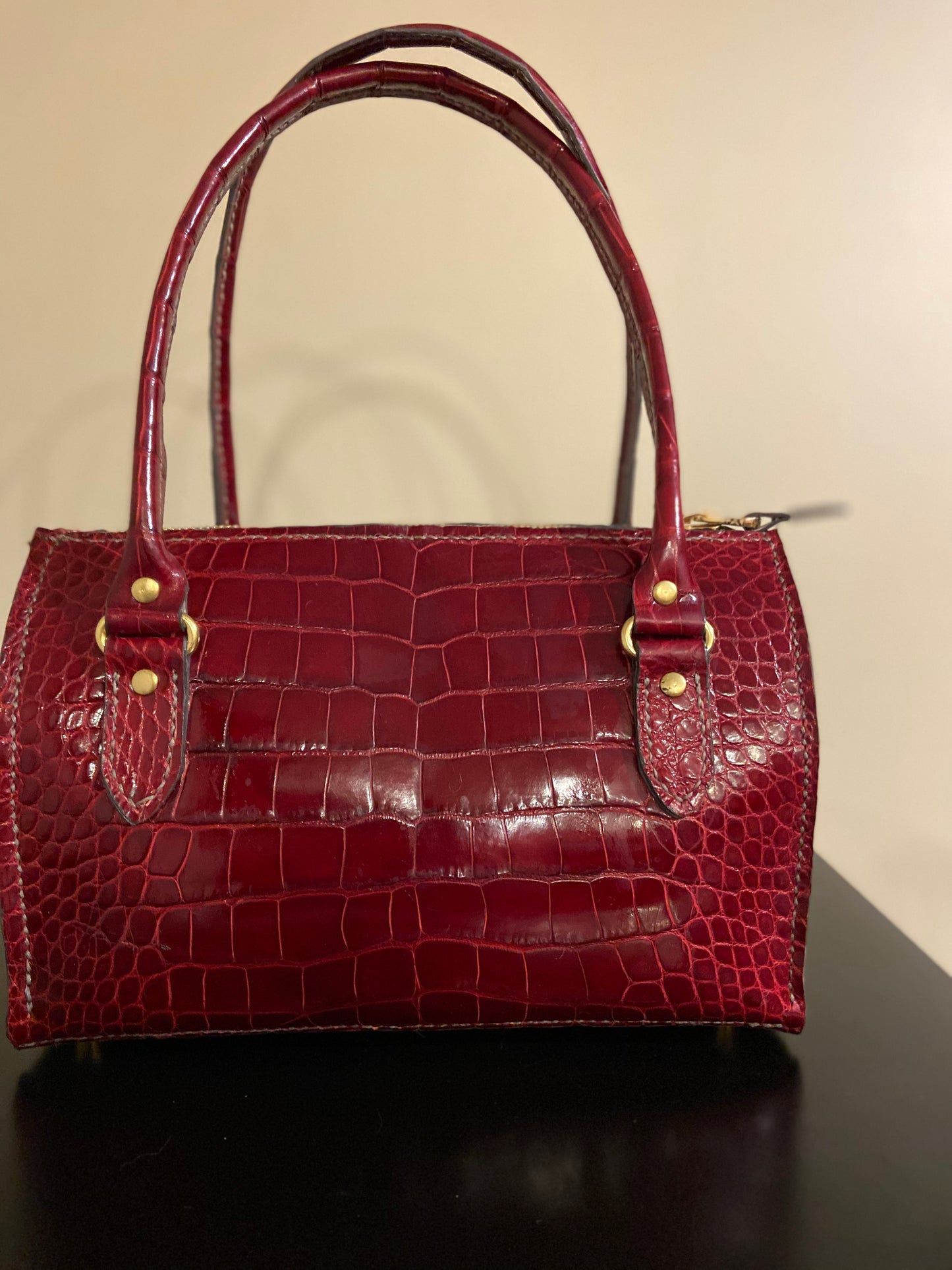 Cherry Alligator Jem Bag