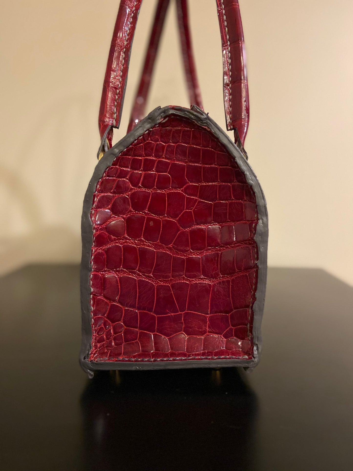 Cherry Alligator Jem Bag