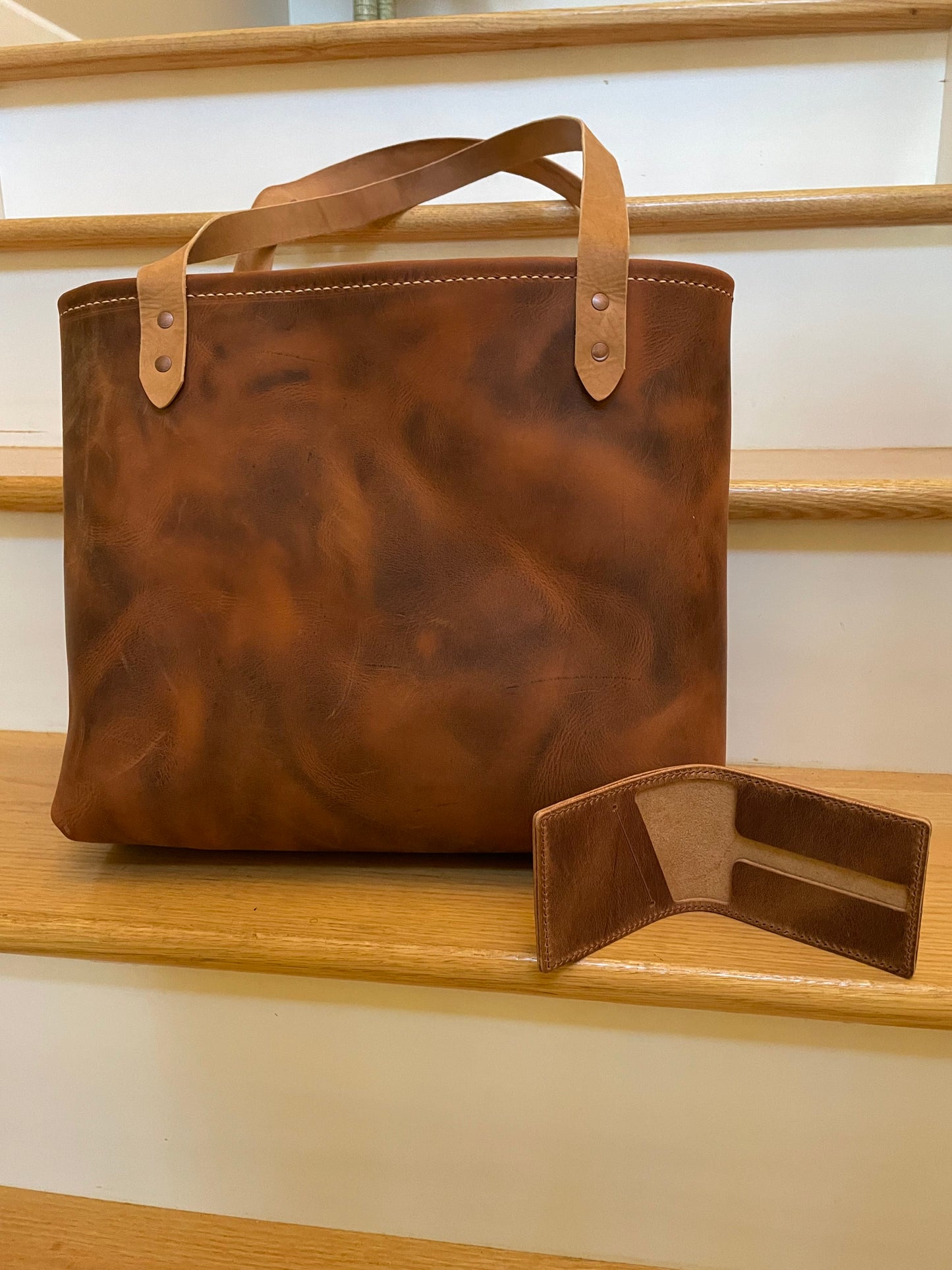 Handmade Leather Tote bags - In Stock