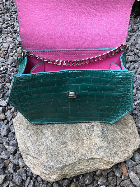 Tiffany Blue Alligator Handbag