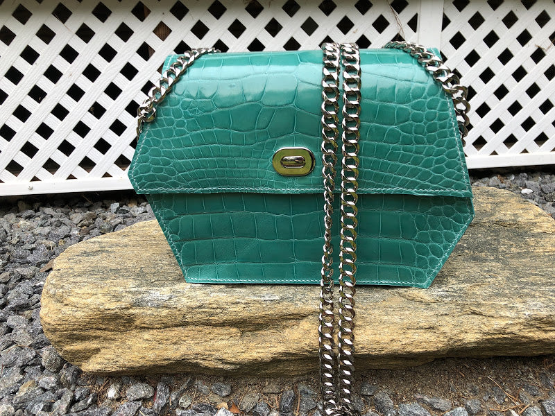 Tiffany Blue Alligator Handbag
