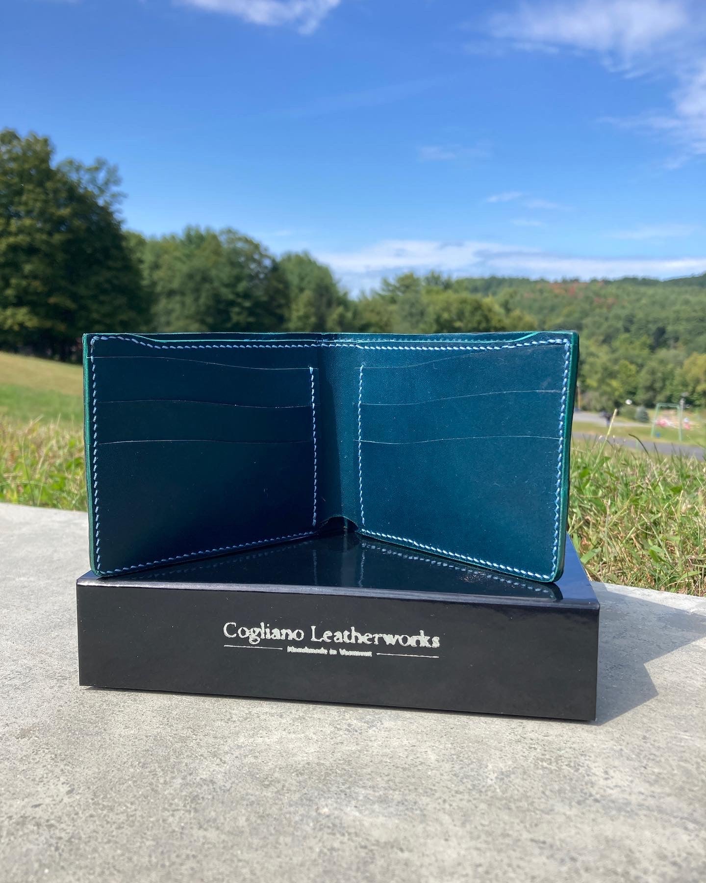 Hand dyed Alligator Wallet