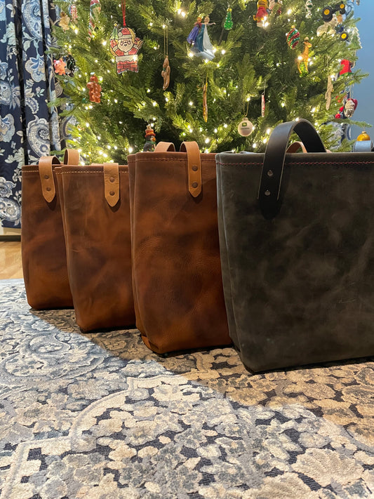 Handmade Leather Tote bags - In Stock