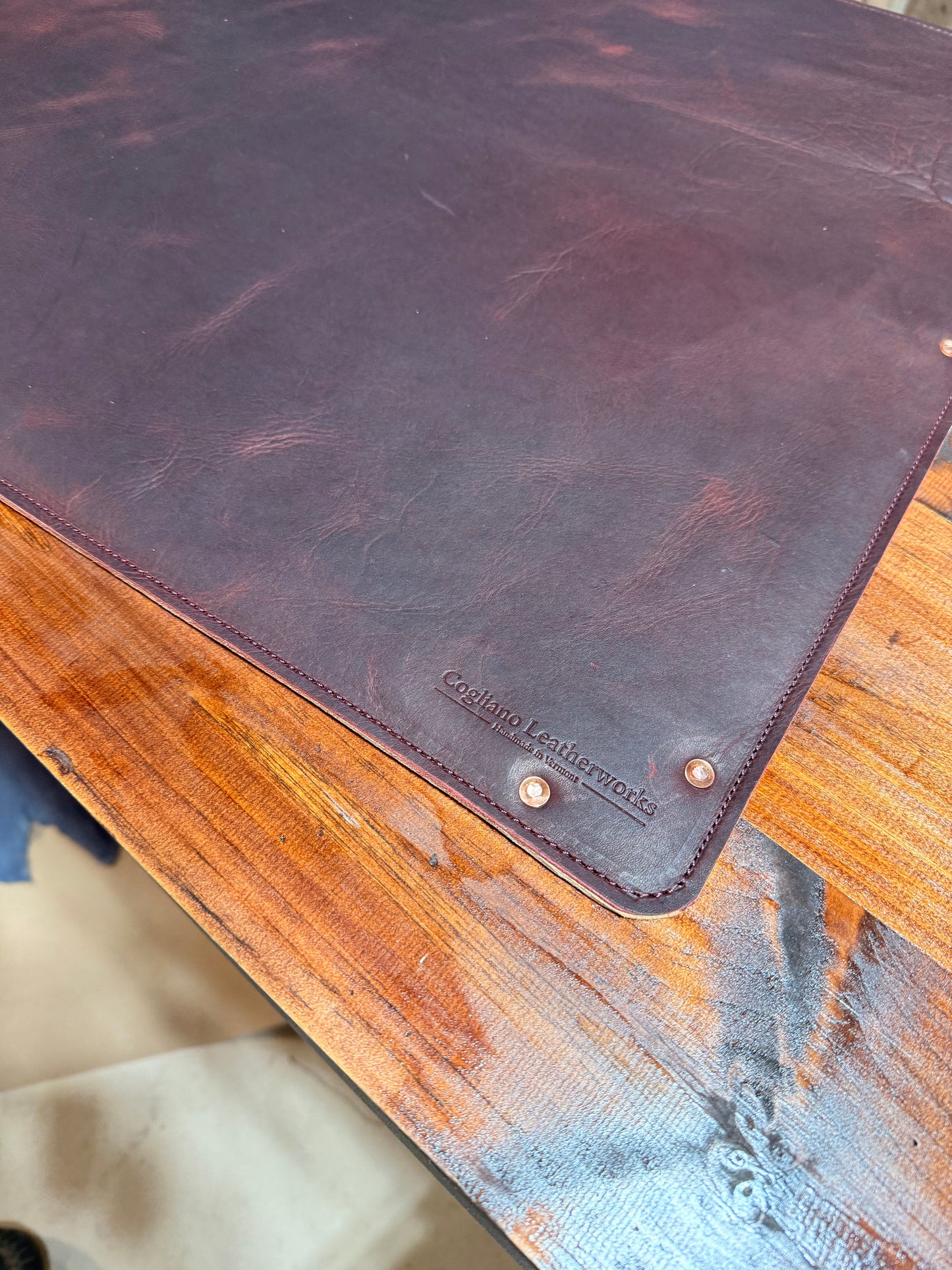 Oxblood Large Desk Pad