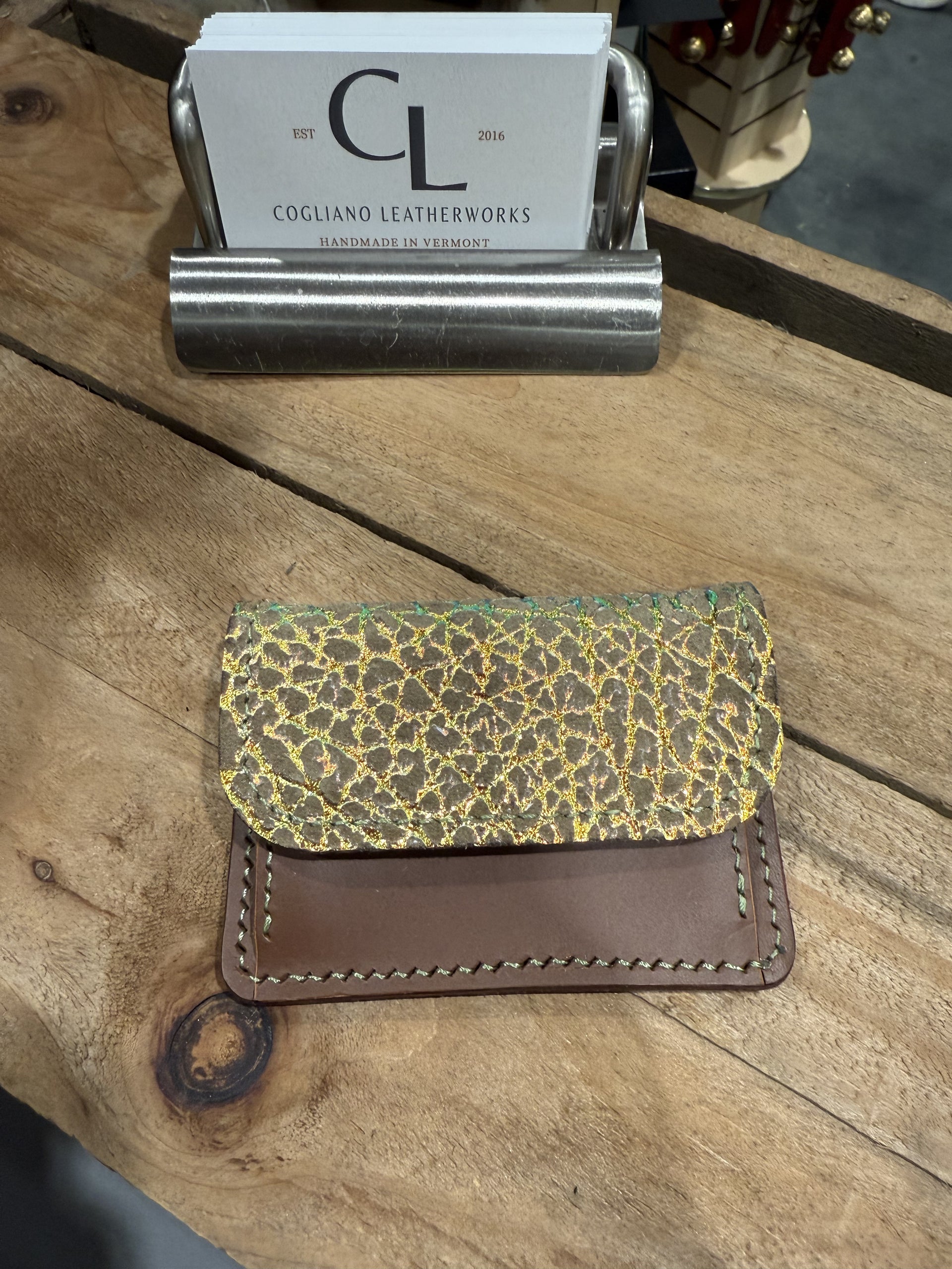 Gusset Snap Wallet – Cogliano Leatherworks Gusset Snap Wallet – Cogliano Leatherworks
