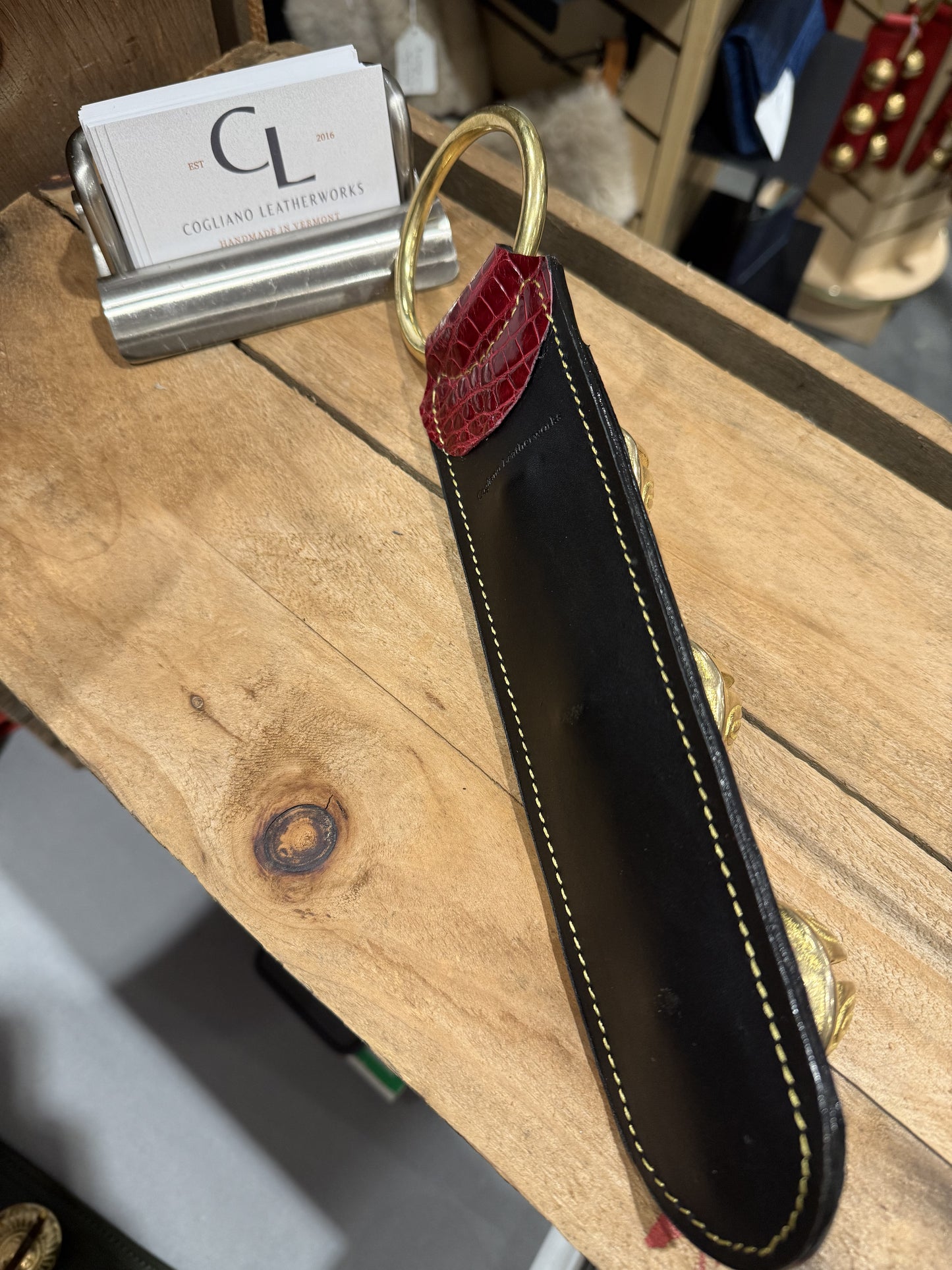 American Alligator Sleigh Bell Strap