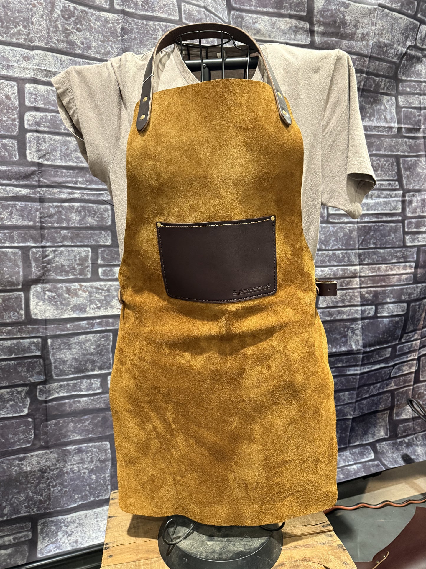 Suede Apron