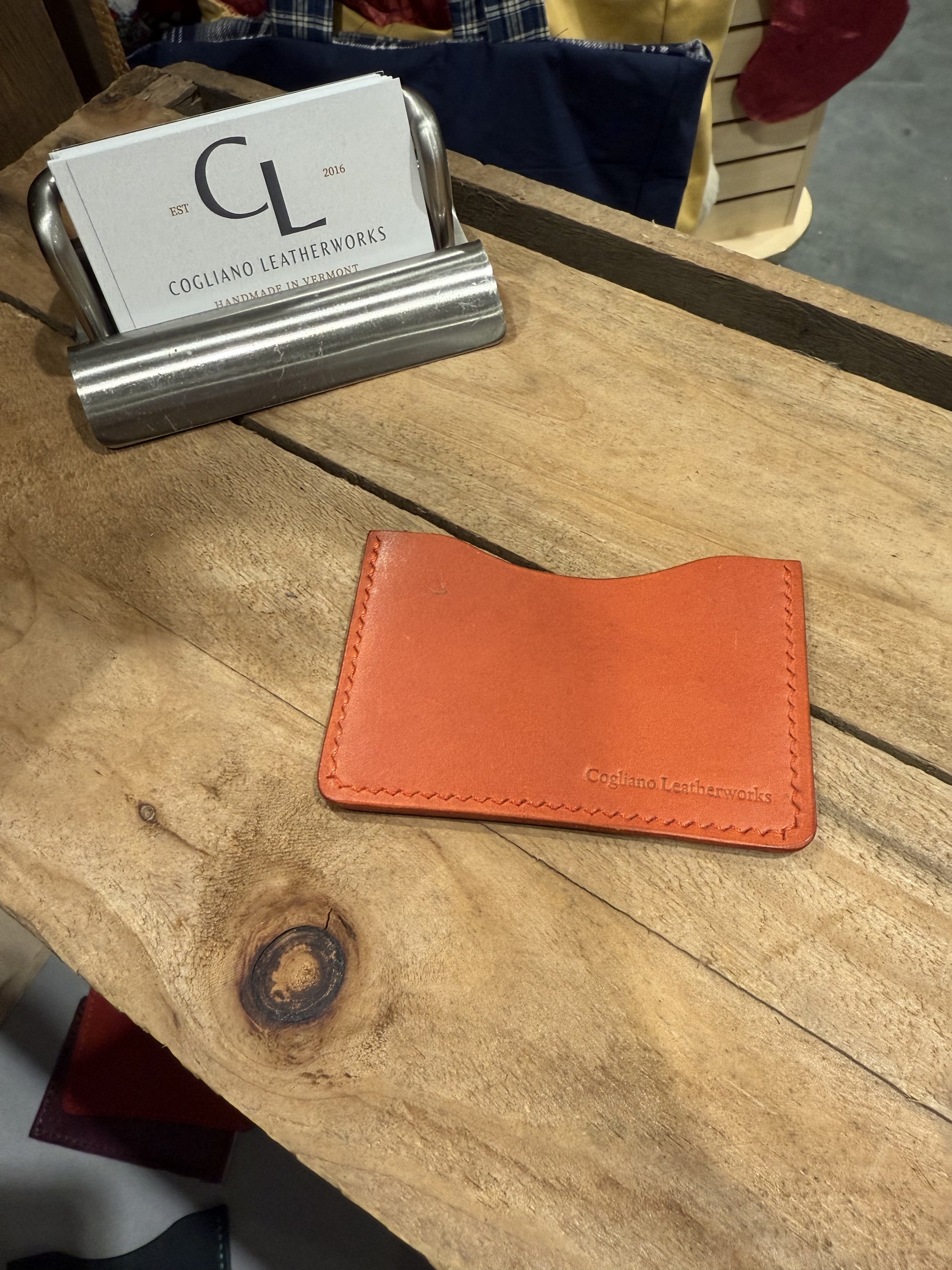 Minimalist card sleeve – Cogliano Leatherworks