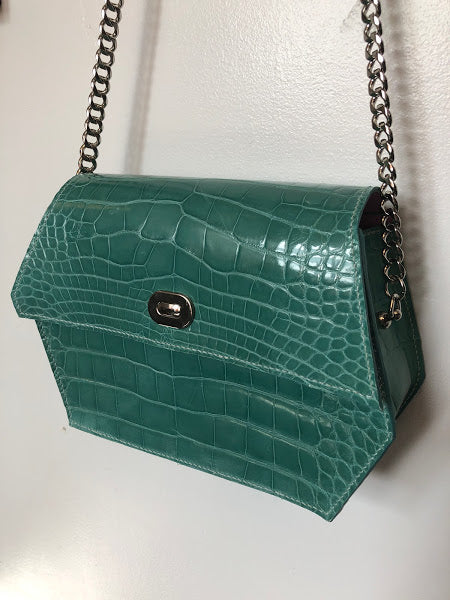 Tiffany Blue Alligator Handbag